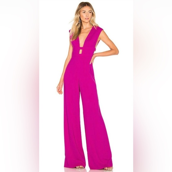 Elegant Fuchsia Jumpsuit - Picture 1 of 6